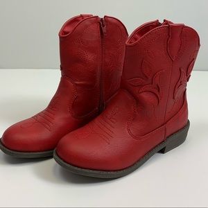 Like new red cat and jack cowboy boots cowgirl